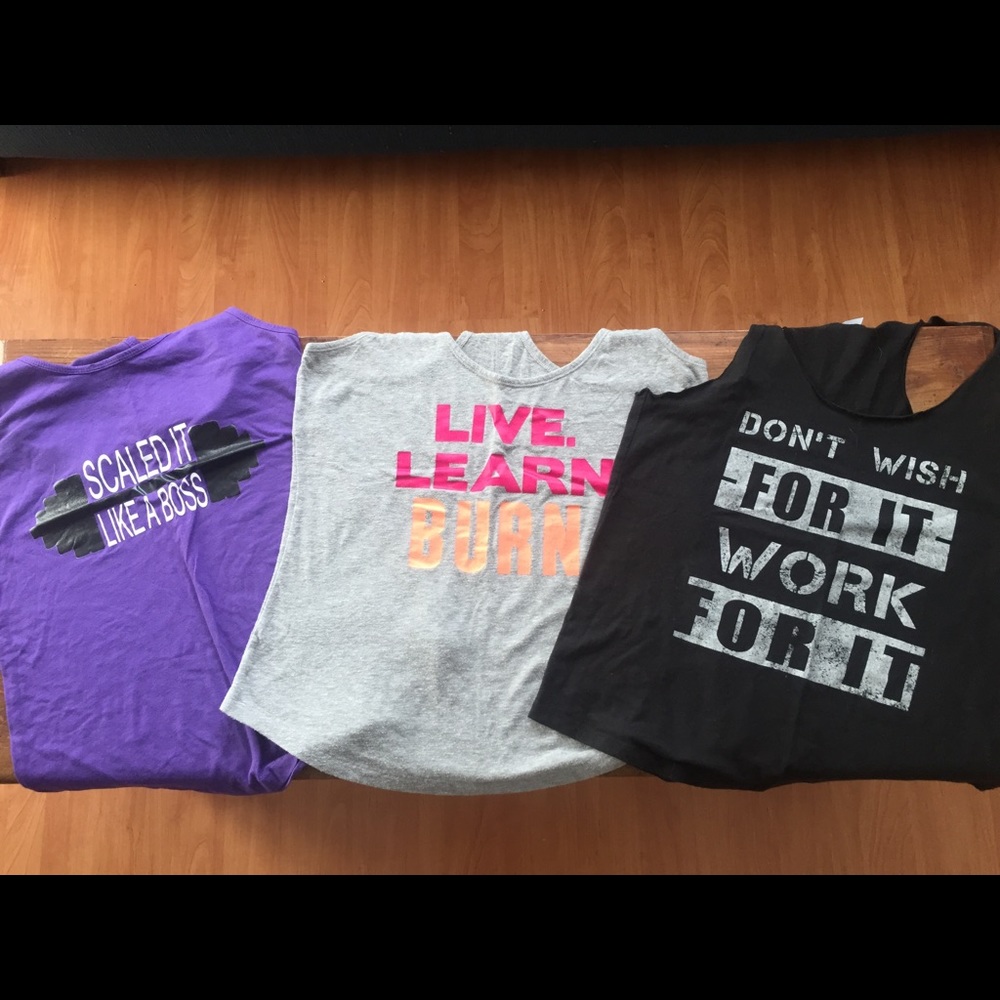 3 Crossfit tanks